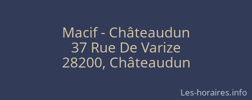 Macif - Châteaudun