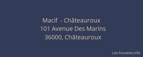 Macif  - Châteauroux