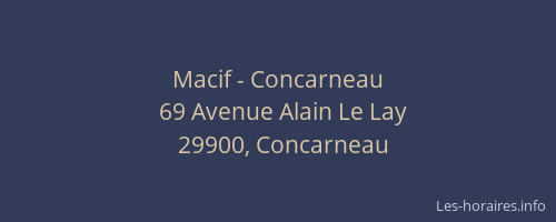 Macif - Concarneau
