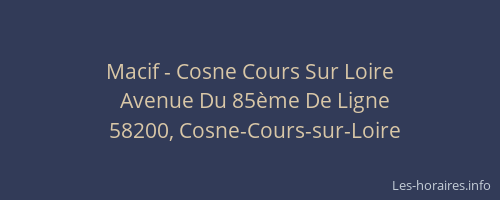 Macif - Cosne Cours Sur Loire