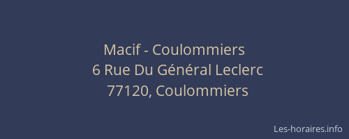 Macif - Coulommiers