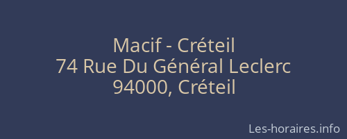 Macif - Créteil