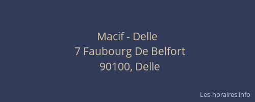 Macif - Delle