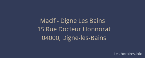 Macif - Digne Les Bains