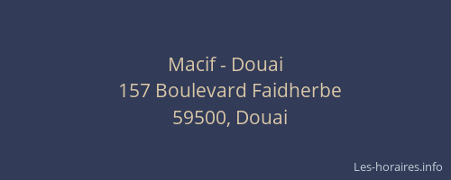 Macif - Douai