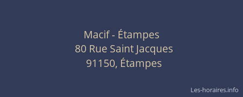 Macif - Étampes