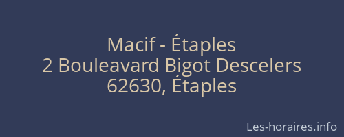 Macif - Étaples