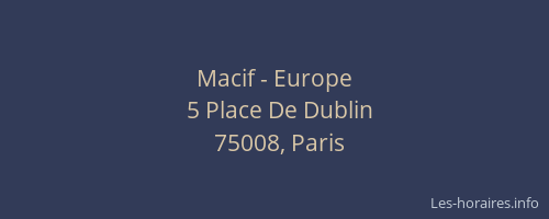 Macif - Europe