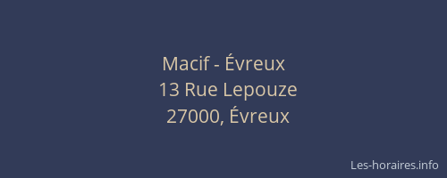 Macif - Évreux