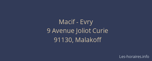 Macif - Evry