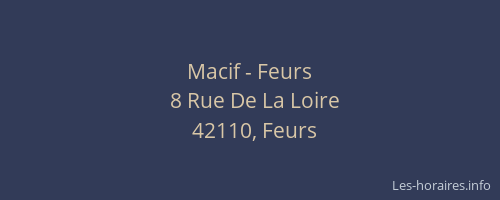 Macif - Feurs