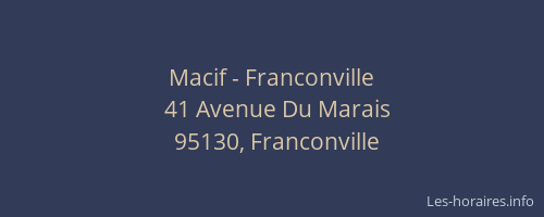Macif - Franconville