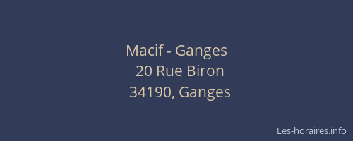 Macif - Ganges