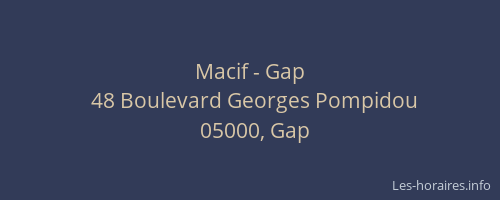 Macif - Gap