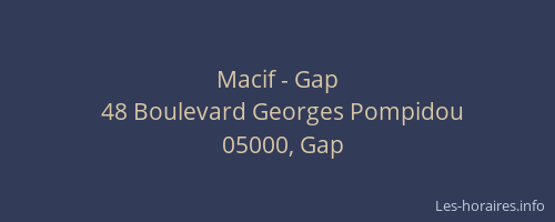 Macif - Gap