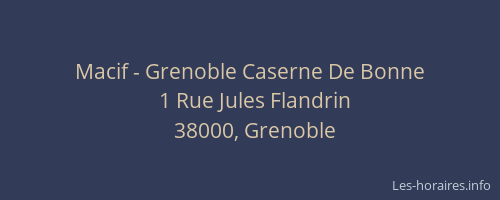 Macif - Grenoble Caserne De Bonne