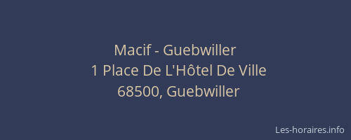 Macif - Guebwiller