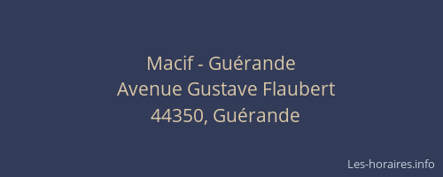 Macif - Guérande