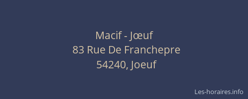 Macif - Jœuf