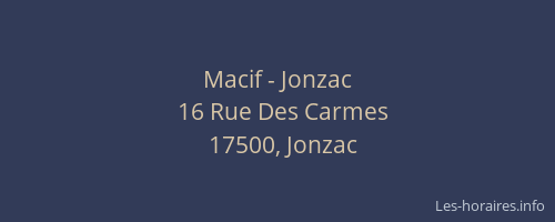 Macif - Jonzac