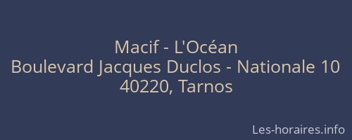 Macif - L'Océan