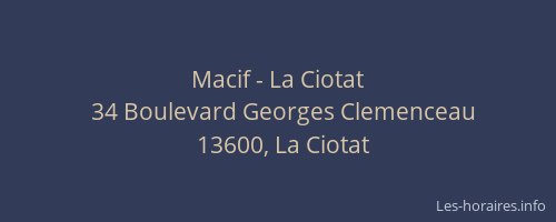 Macif - La Ciotat