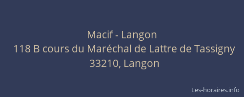 Macif - Langon