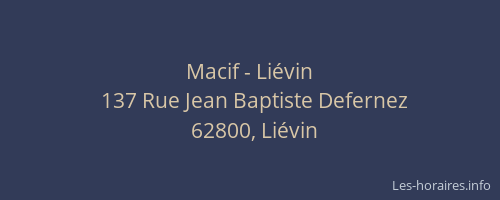 Macif - Li&eacute;vin