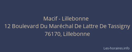 Macif - Lillebonne