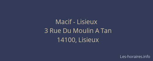 Macif - Lisieux