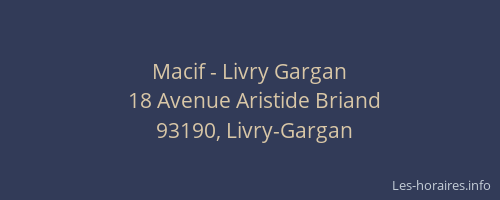 Macif - Livry Gargan