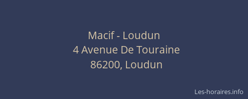 Macif - Loudun