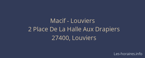Macif - Louviers