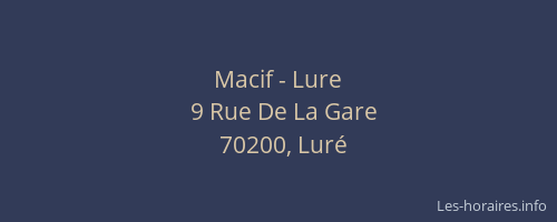 Macif - Lure