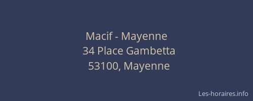 Macif - Mayenne