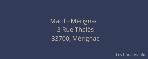 Macif - Mérignac