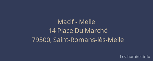 Macif - Melle