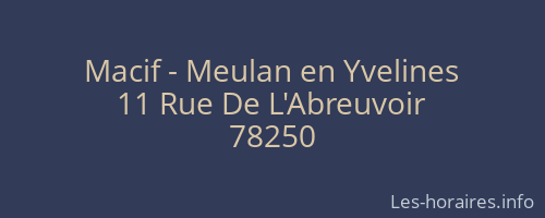 Macif - Meulan en Yvelines