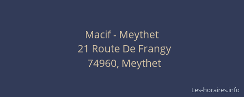 Macif - Meythet