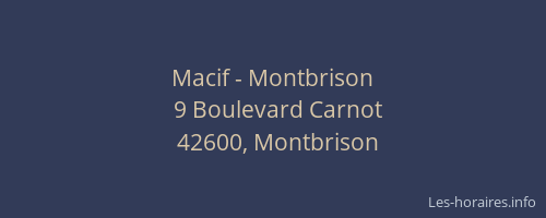 Macif - Montbrison