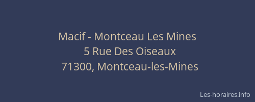 Macif - Montceau Les Mines