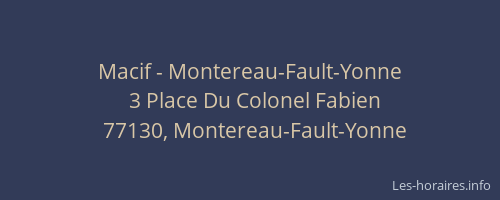 Macif - Montereau-Fault-Yonne