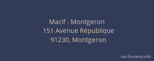 Macif - Montgeron