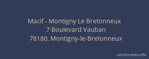 Macif - Montigny Le Bretonneux