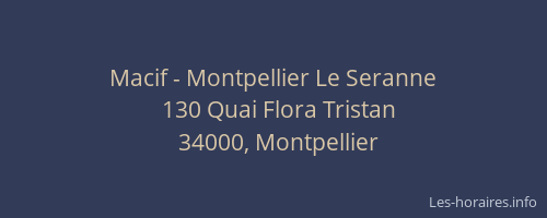 Macif - Montpellier Le Seranne