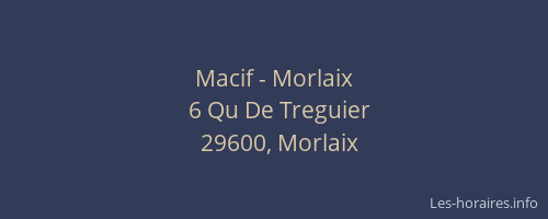 Macif - Morlaix