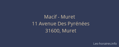 Macif - Muret