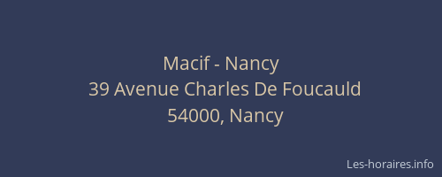 Macif - Nancy