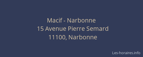Macif - Narbonne