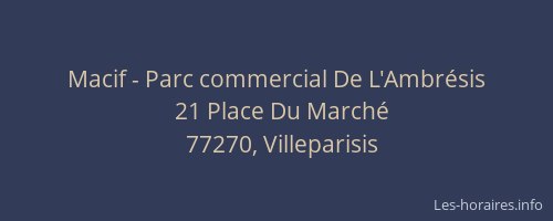 Macif - Parc commercial De L'Ambrésis